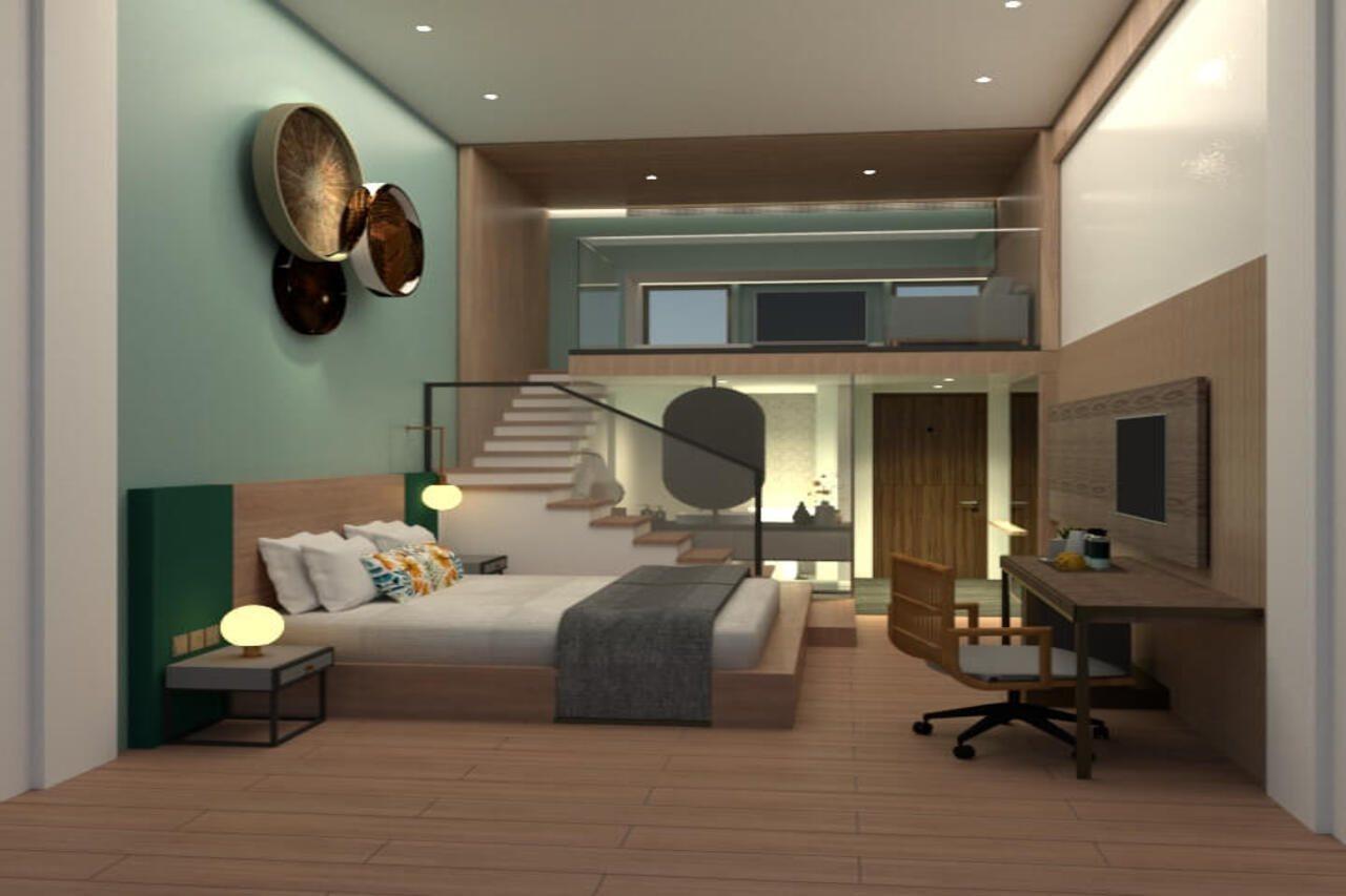 The Botanica Sanctuary Hotel Puncak Eksteriør billede 3D rendering of a hotel room