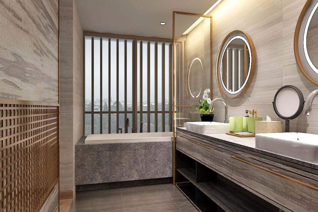 The Botanica Sanctuary Hotel Puncak Eksteriør billede Bathroom